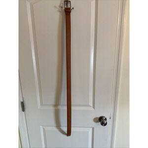 Bosca Brown Genuine Italian Leather Belt Size 44 Full Grain Hand Stained New